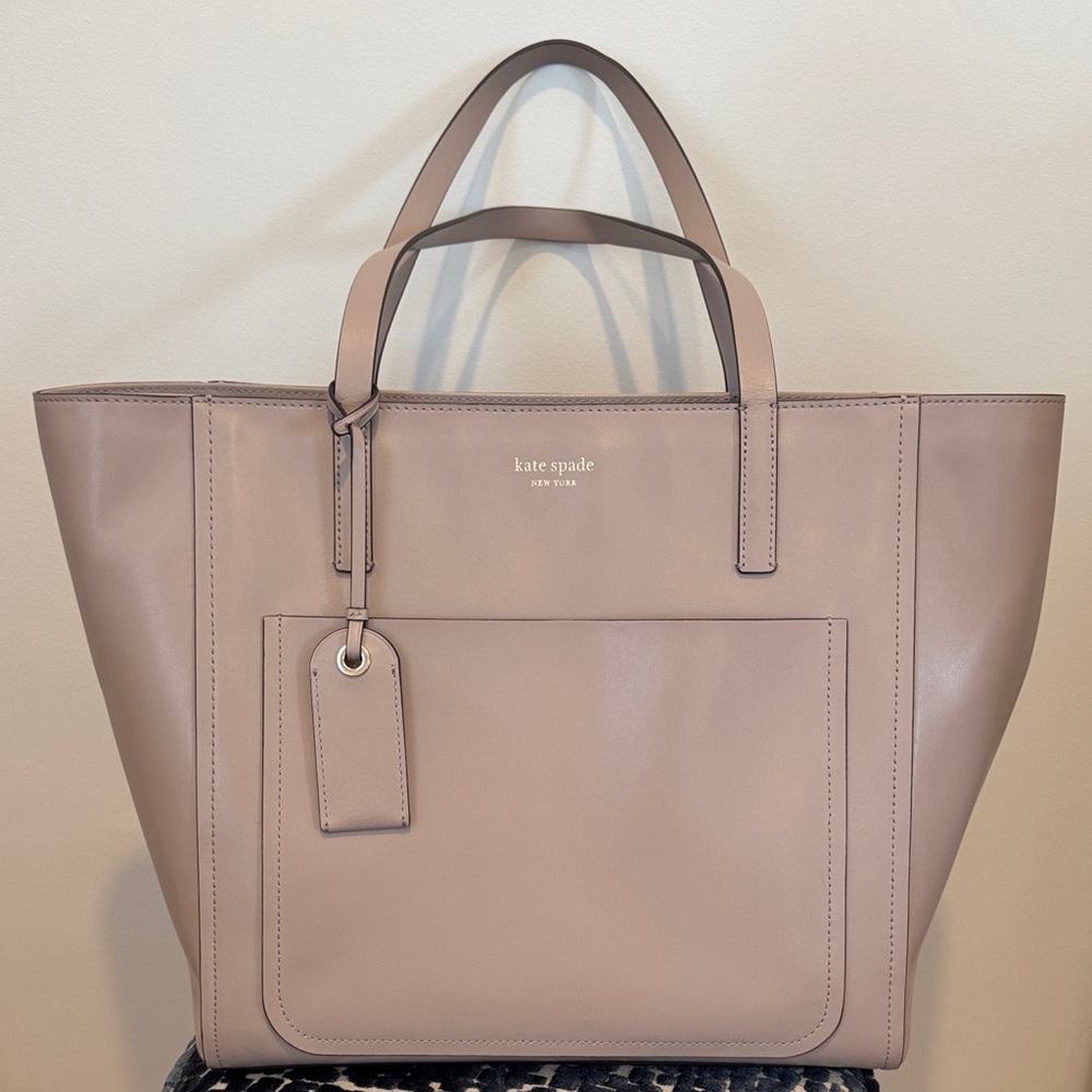 Kate Spade Taupe/mauve Leather Tote